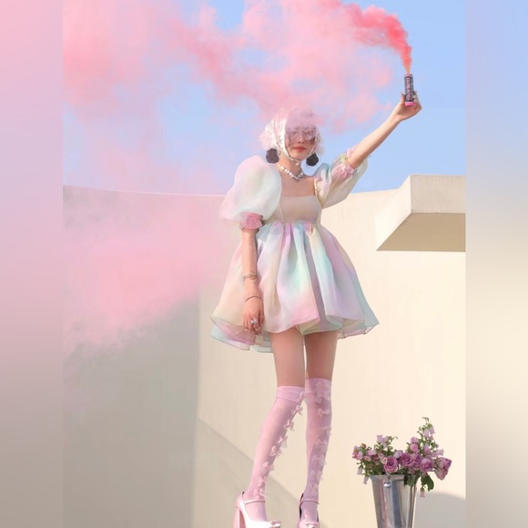 NWT Selkie puff dress. Size S - Picture 13 of 16